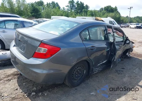 2012 Honda Civic Lx from USA, damaged, VIN 2HGFB2F52CH318917